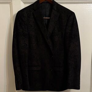 Bar III Black Paisley Blazer